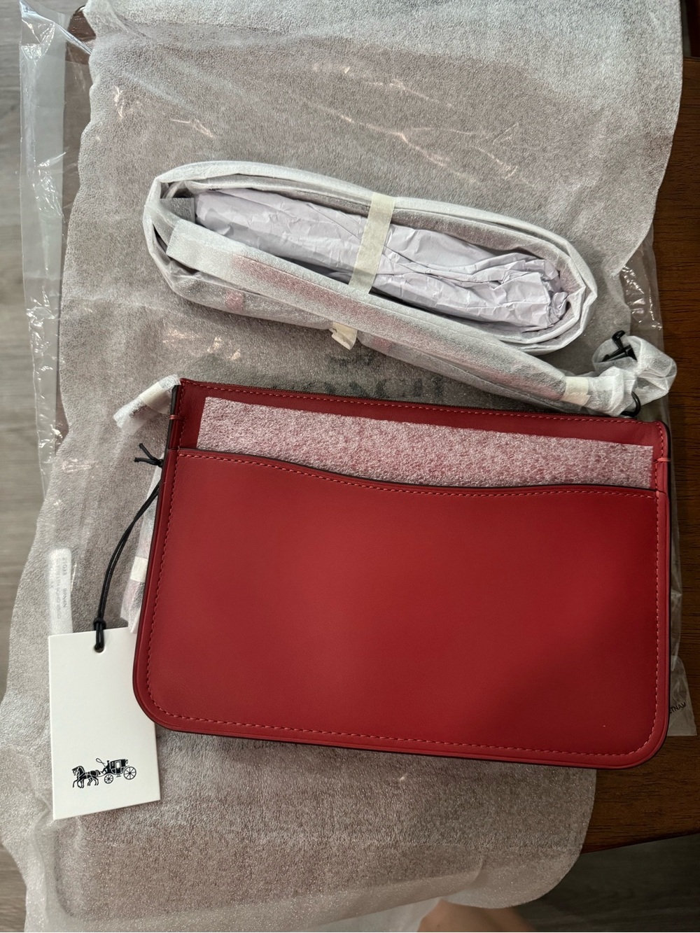 Coach Red Soho Crossbody Clutch